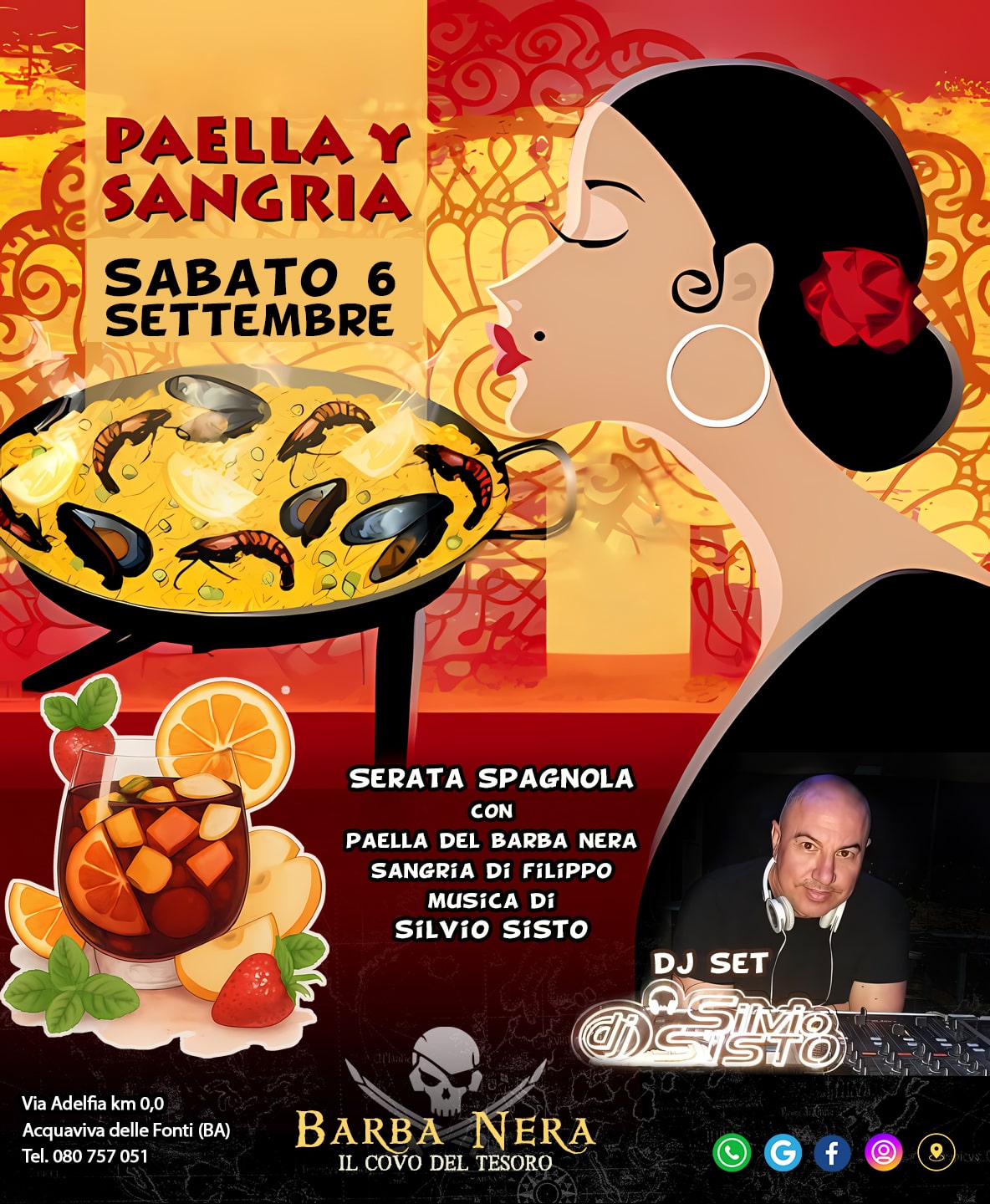 6.9 / Paella Y Sangria - serata spagnola con DJ Silvio Sisto