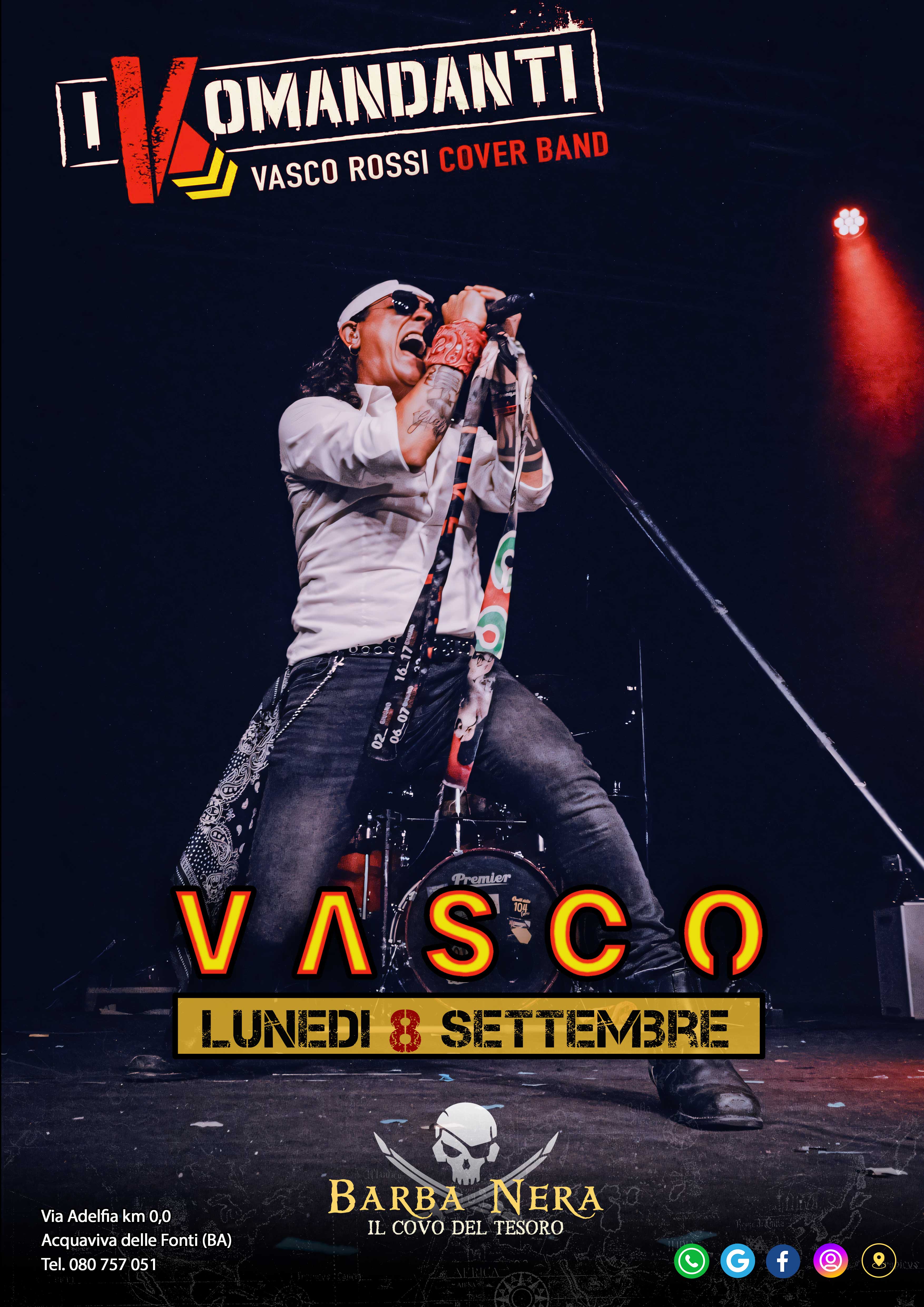 8.9 / I Komandanti - Vasco Rossi Cover Band
